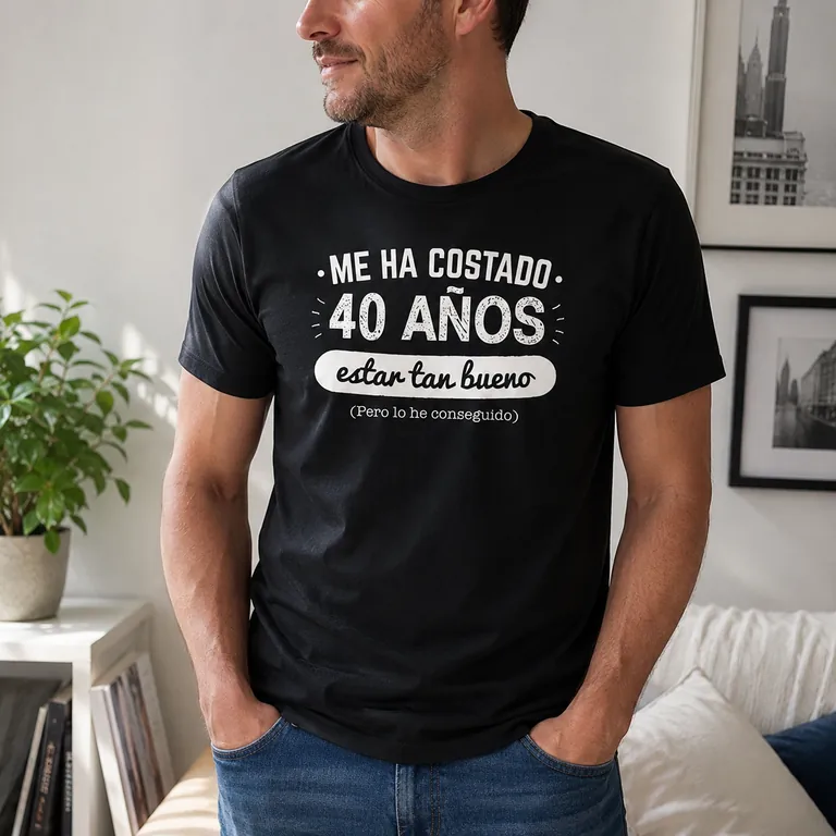 Camiseta 40 años para estar tan bueno 1985, regalo cumpleaños hombre