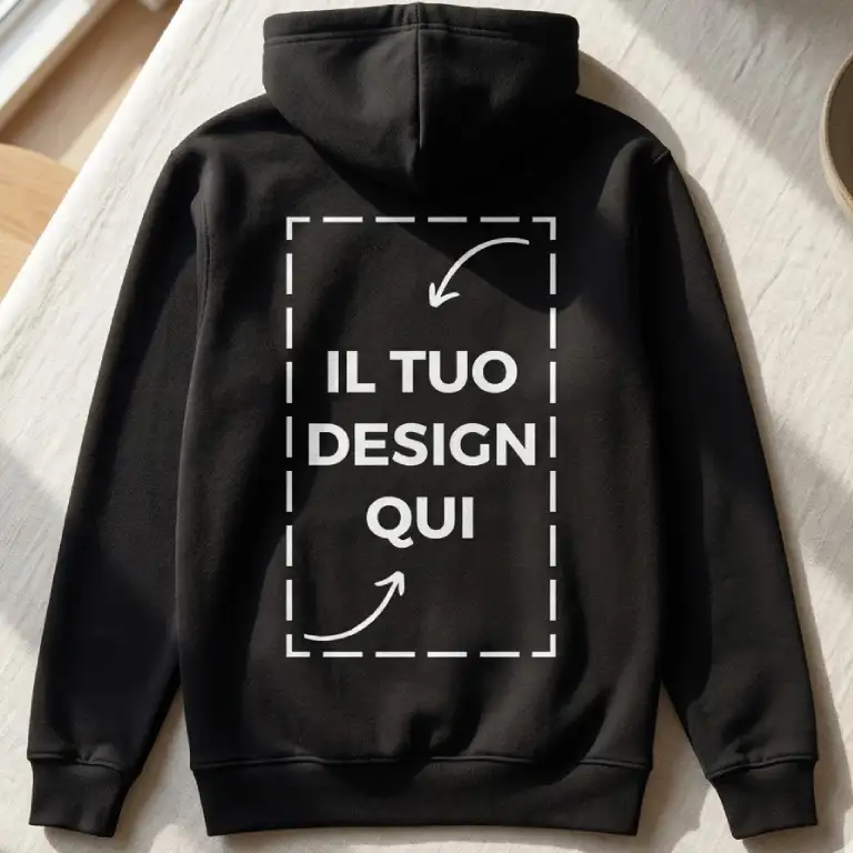 Felpa con cappuccio personalizzata
