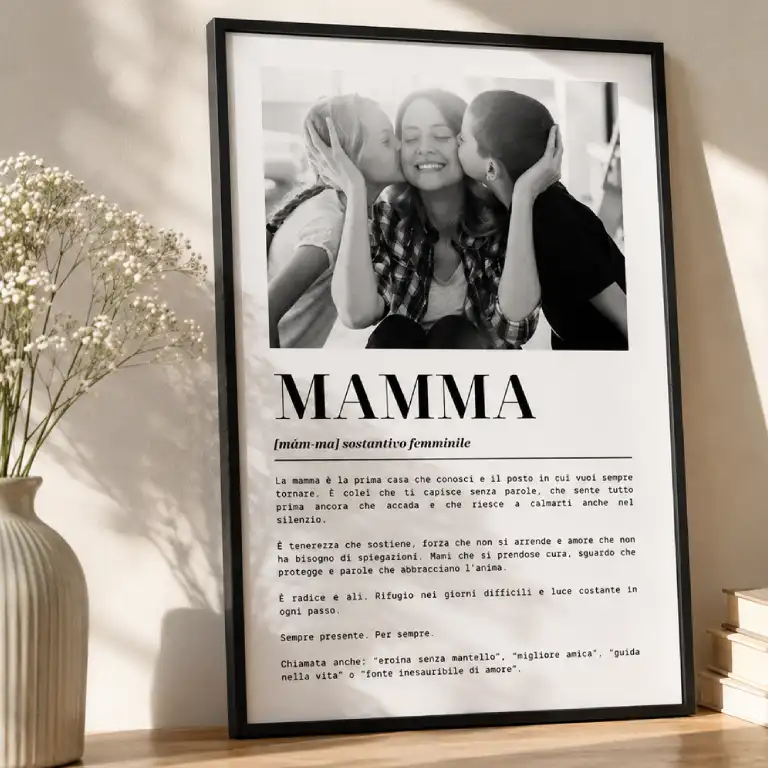 Poster Mamma personalizzato con definizione
