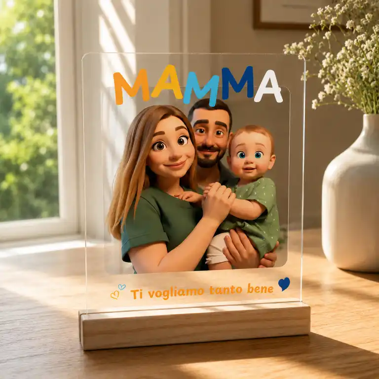 Targa plexiglass personalizzata mamma