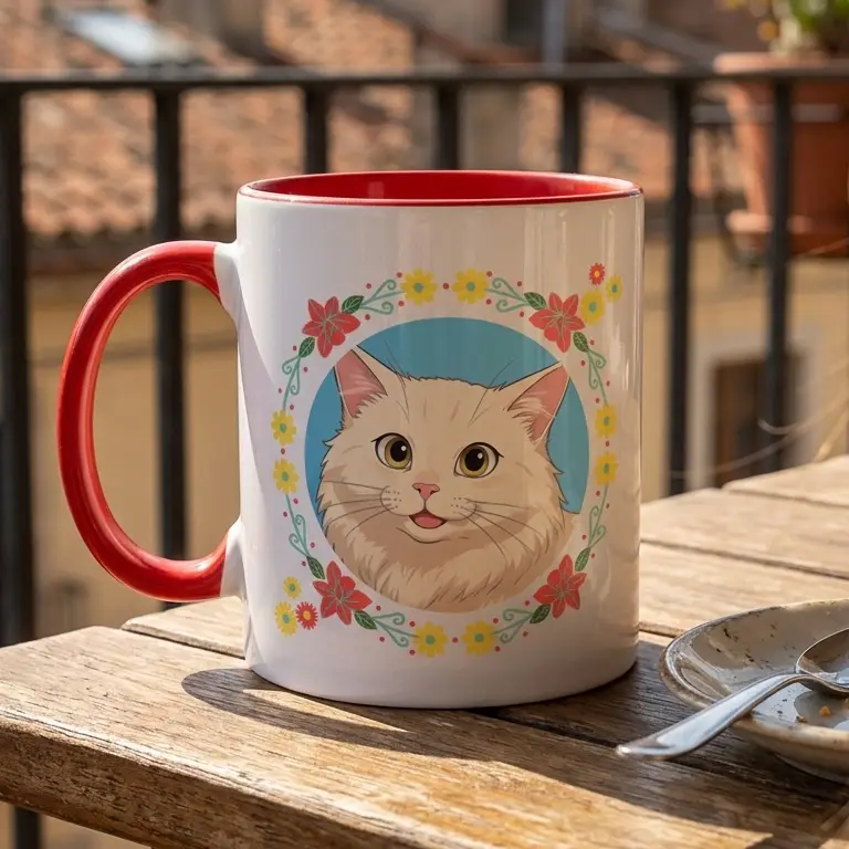 Tazza anime personalizzata con foto e testo