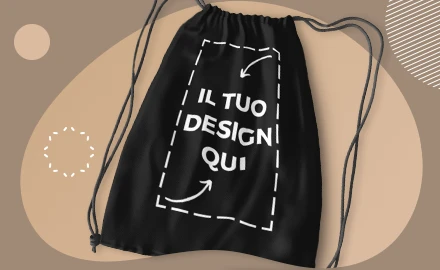 Personalised drawstring bag