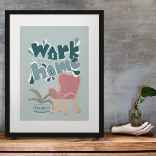 Personalized "Work From Home" picture frame