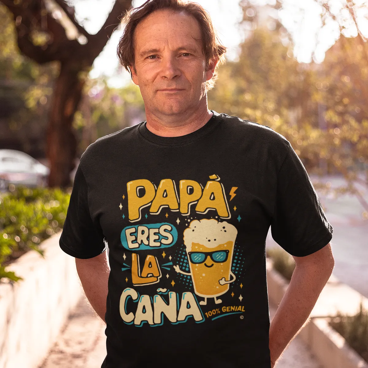 Camiseta Papá eres la caña regalo original dia padre