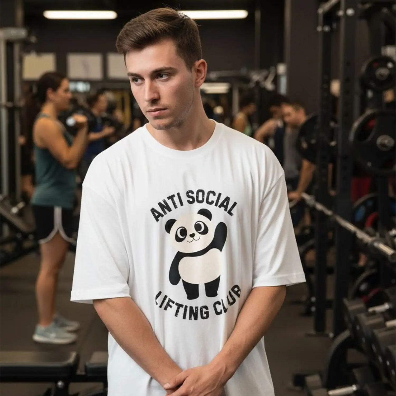 Camiseta CAMISETA OVERSIZE - GYM ANTI SOCIAL