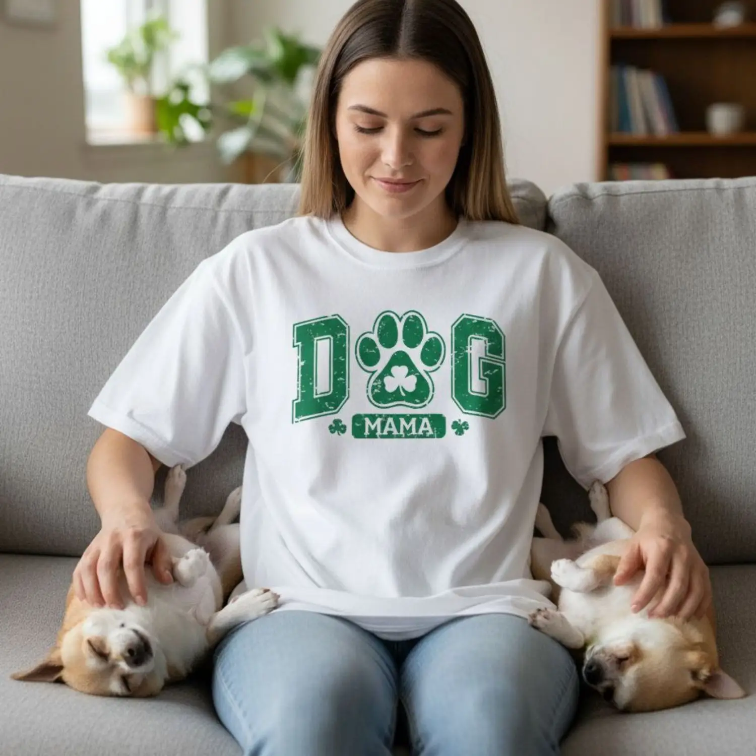 Camiseta DOG MAMA DÍA DE SAN PATRICIO MADRE