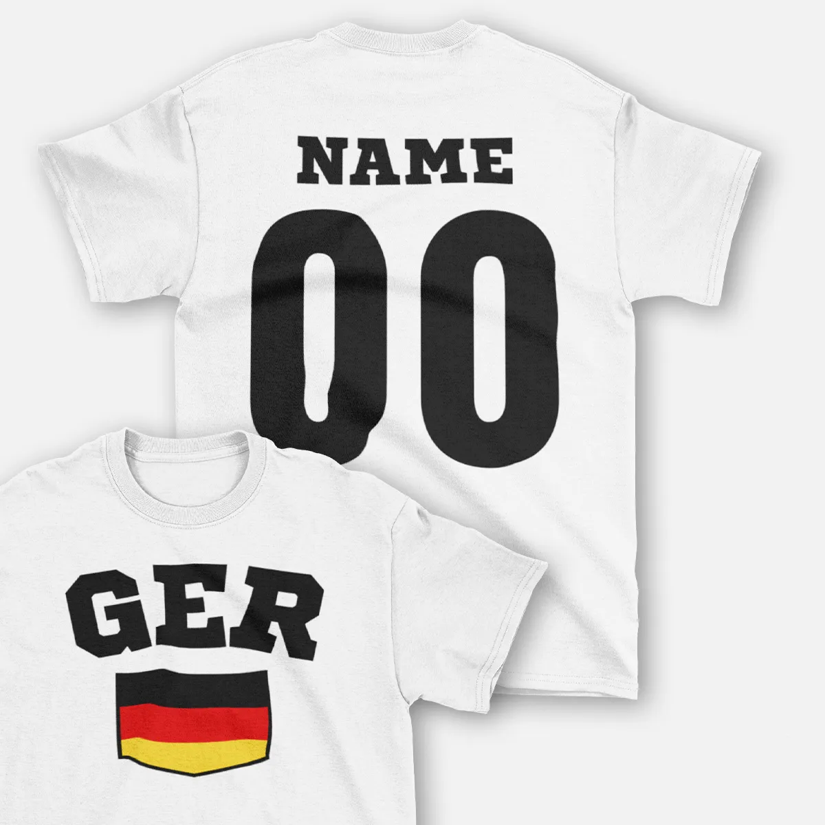 Vêtements t-shirt allemagne ger personnalisable enfant