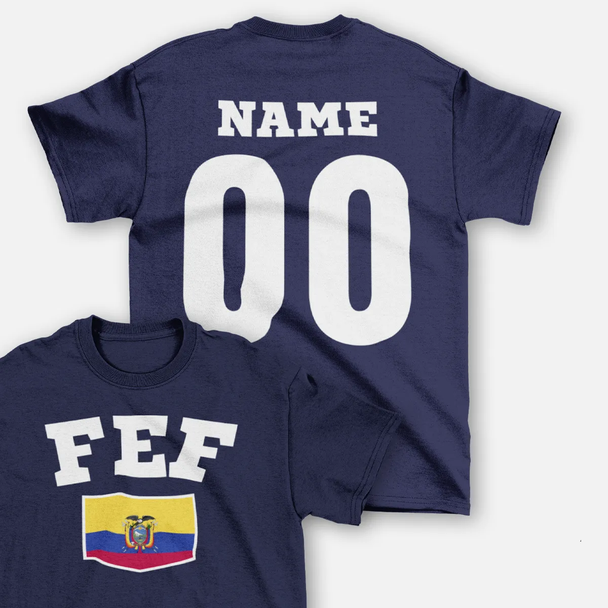 Vêtements t-shirt équateur fef personnalisable enfant